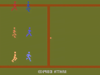 RealSports Soccer title screen for Atari 2600